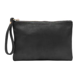 Black Leather Clutch