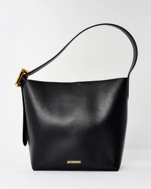Jacquemus Black Leather Le Regalo Bucket Bag
