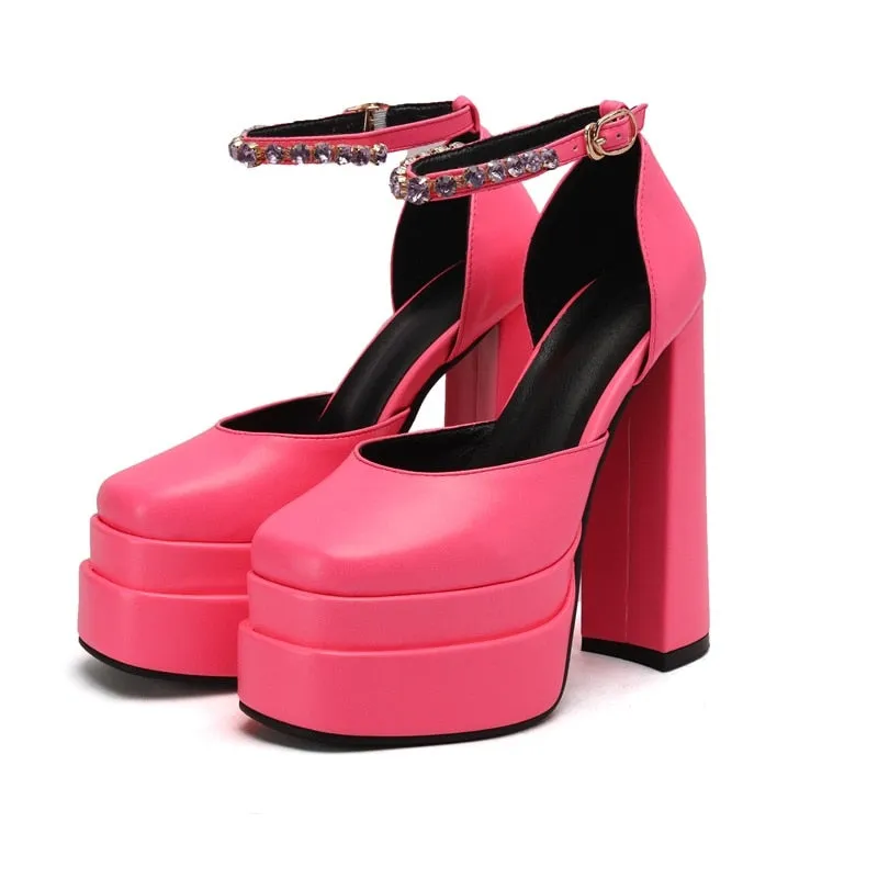 Sexy Thick High Heel Platform Women Shoes
